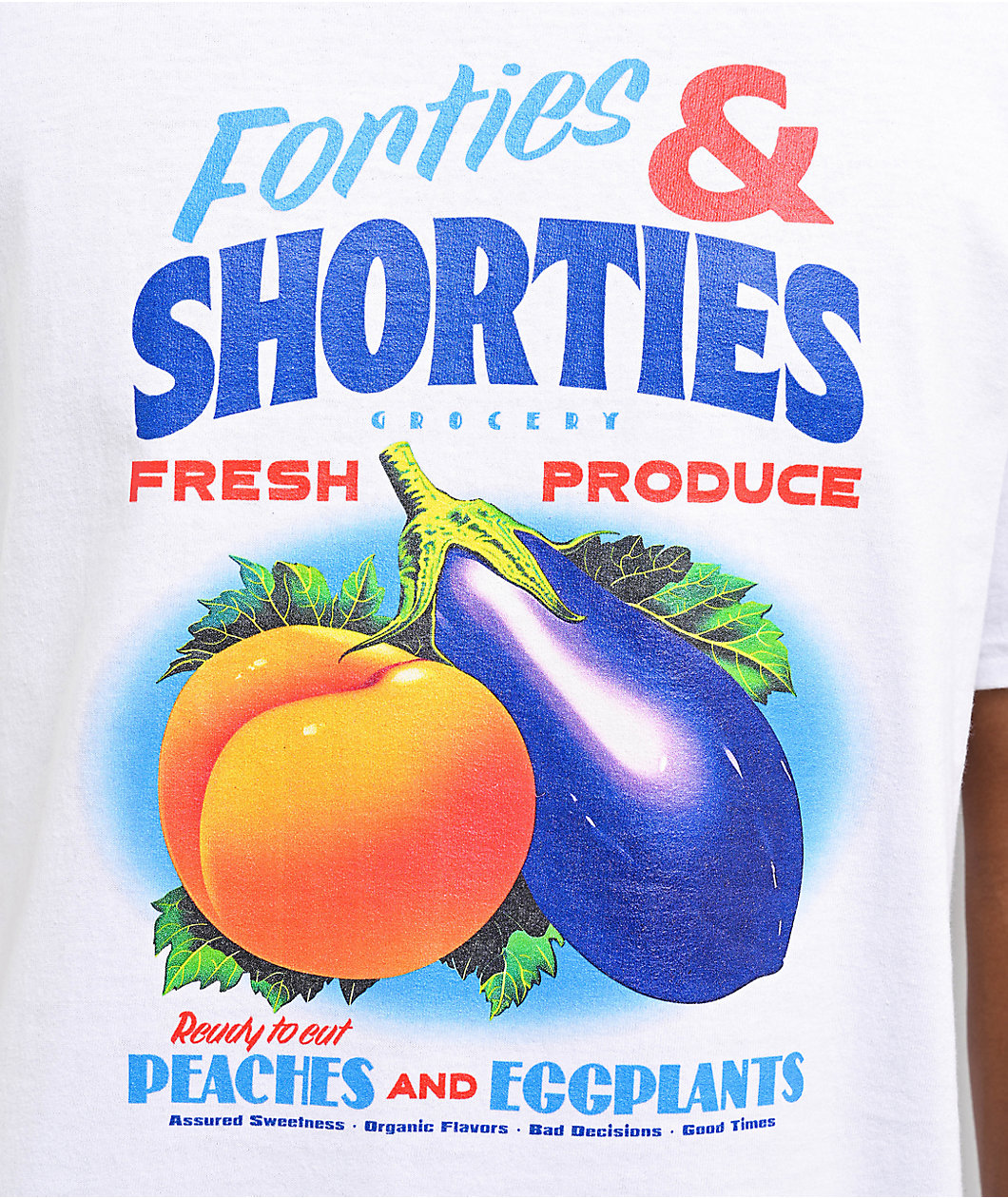 40s & Shorties Fresh Produce White T-Shirt