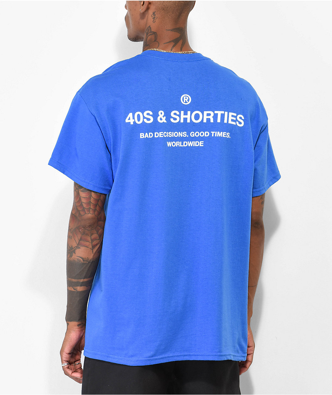 40s & Shorties General Logo Royal Blue T-Shirt