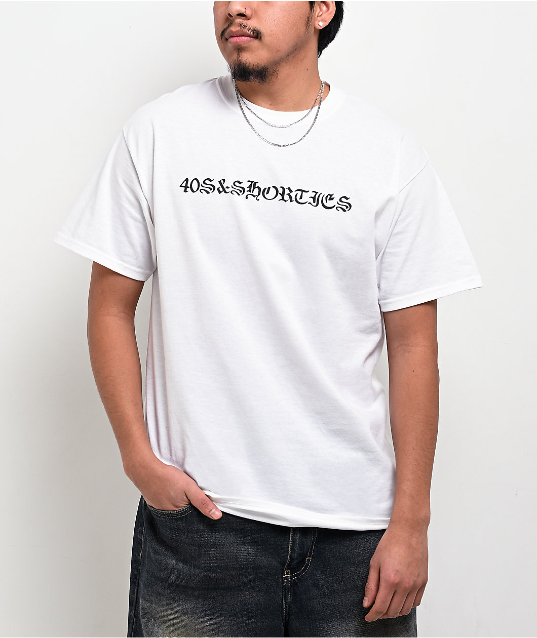 40s & Shorties Heaven Help Us White T-Shirt