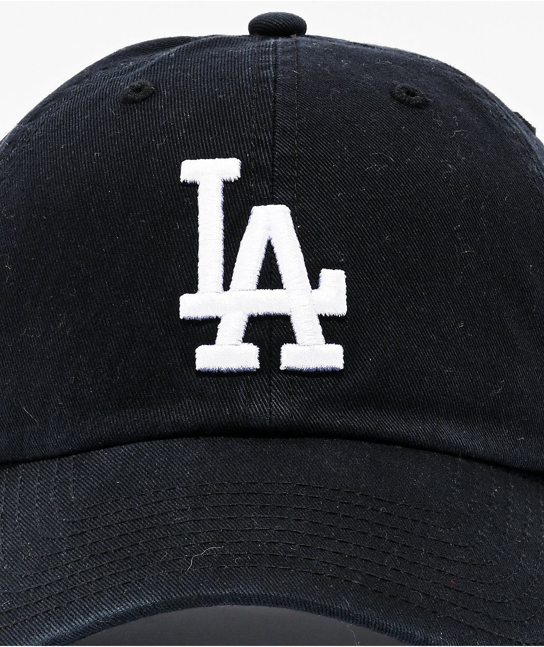 47 Brand Clean Up Los Angeles Dodgers Black Wash Strapback Hat