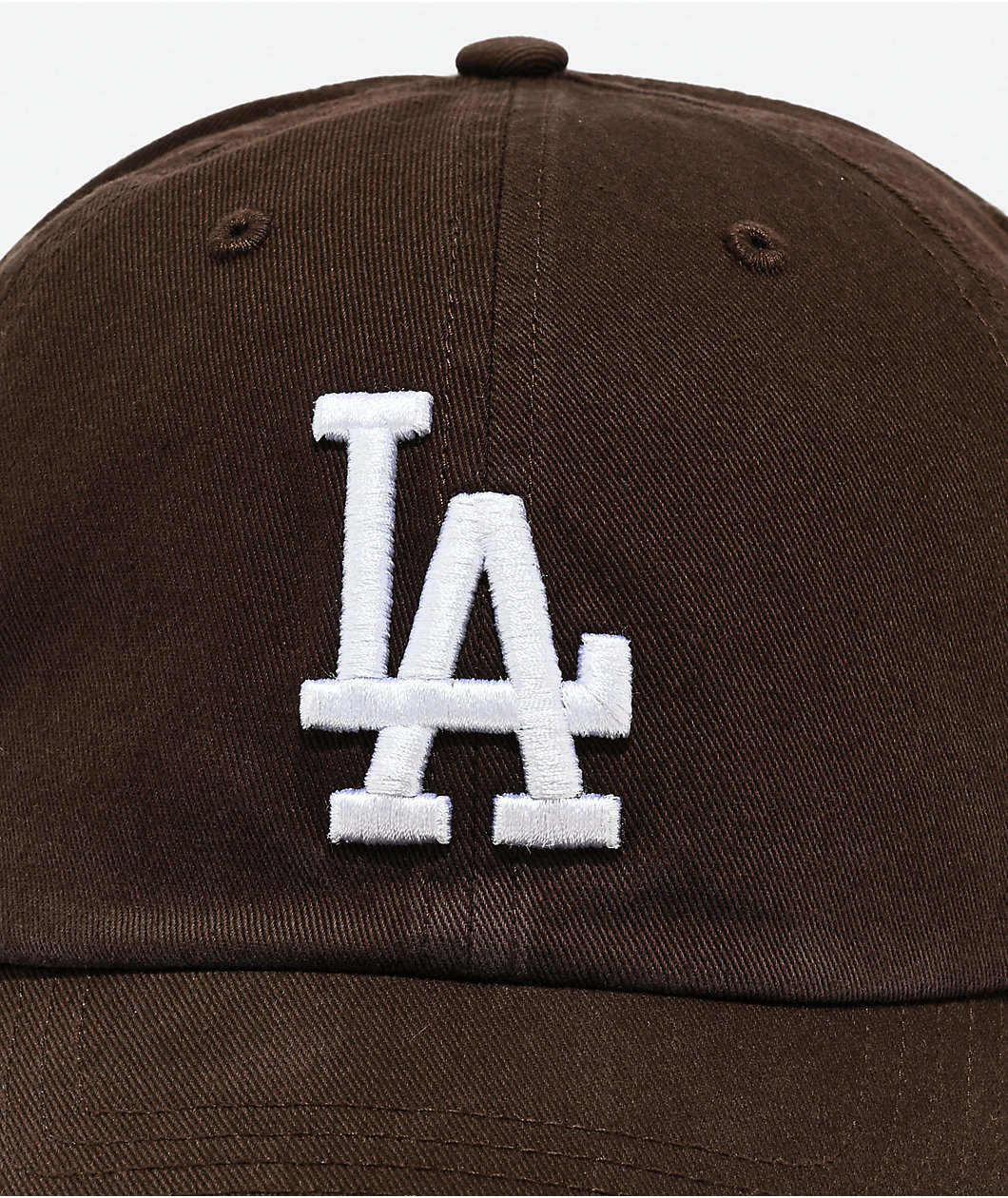 47 Brand Clean Up Los Angeles Dodgers Dark Brown Wash Strapback Hat