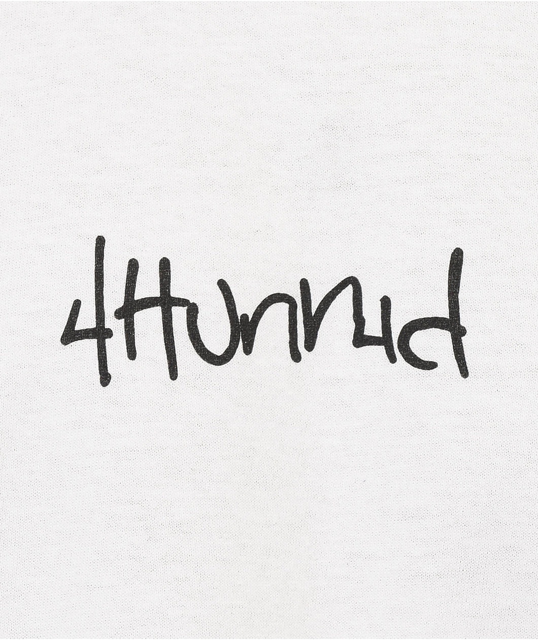 4Hunnid 4H Rosary White Long Sleeve T-Shirt
