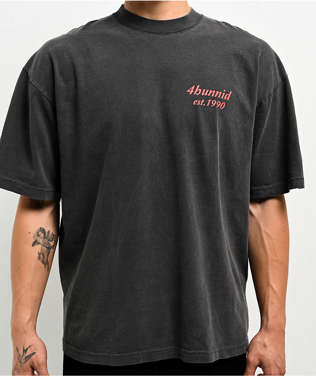 4Hunnid EST 1990 Black Wash T-Shirt