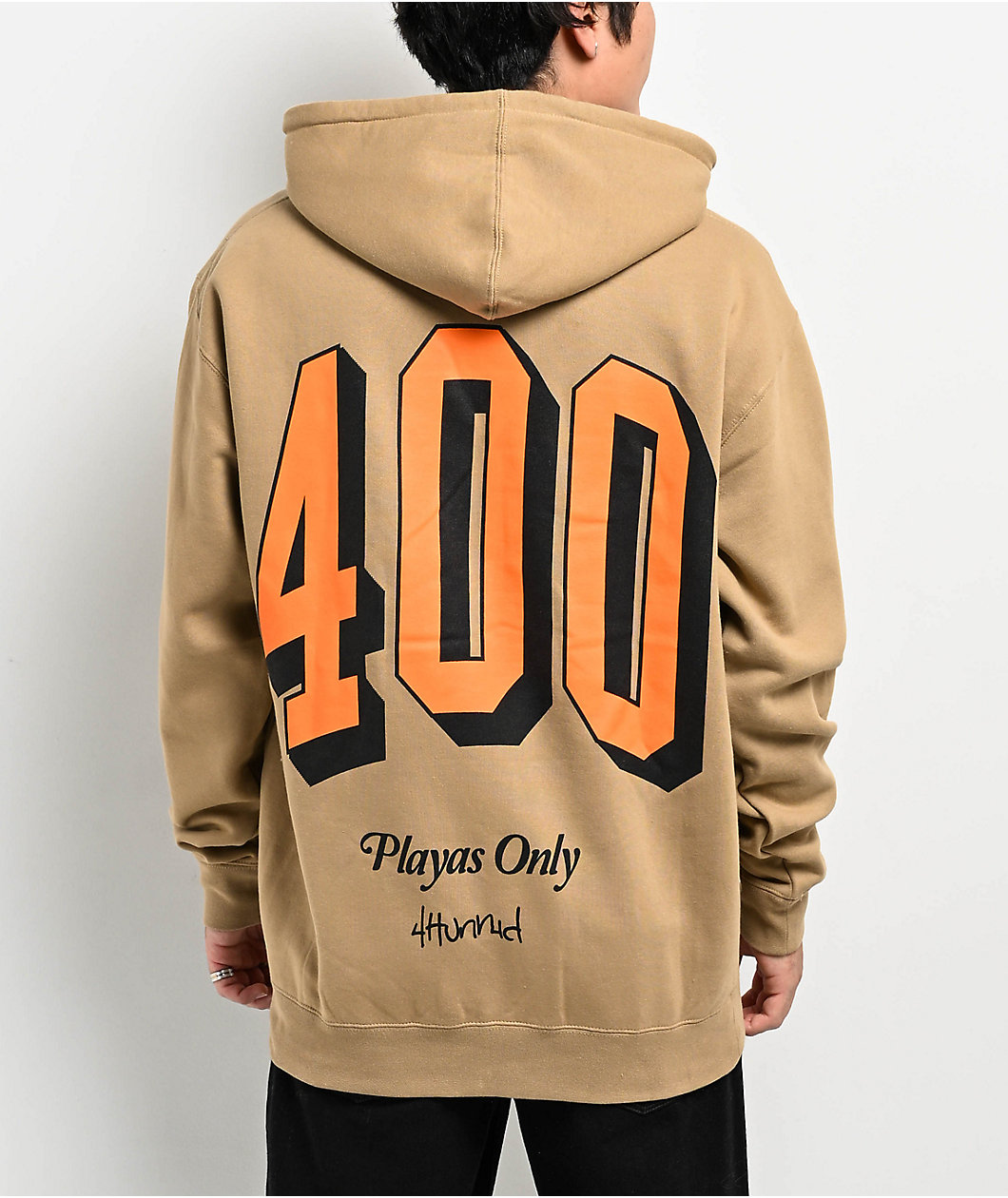 4Hunnid Est 1990 Beige Hoodie