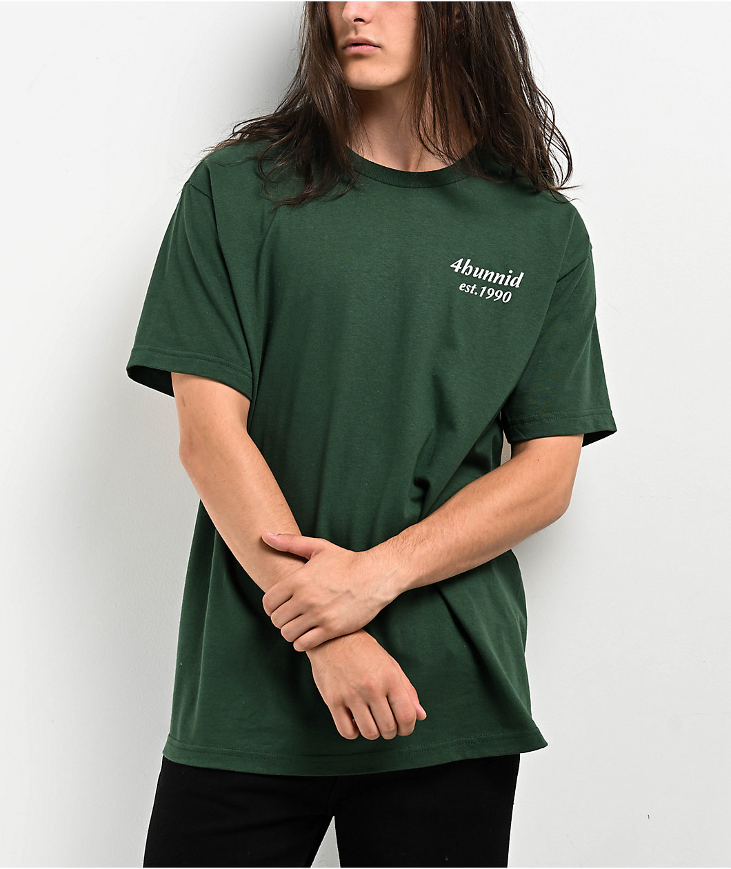 4Hunnid Est. 1990 Green T-Shirt