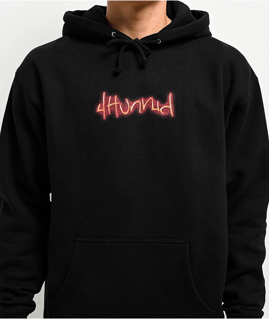 4Hunnid Four Of A Kind Black Hoodie