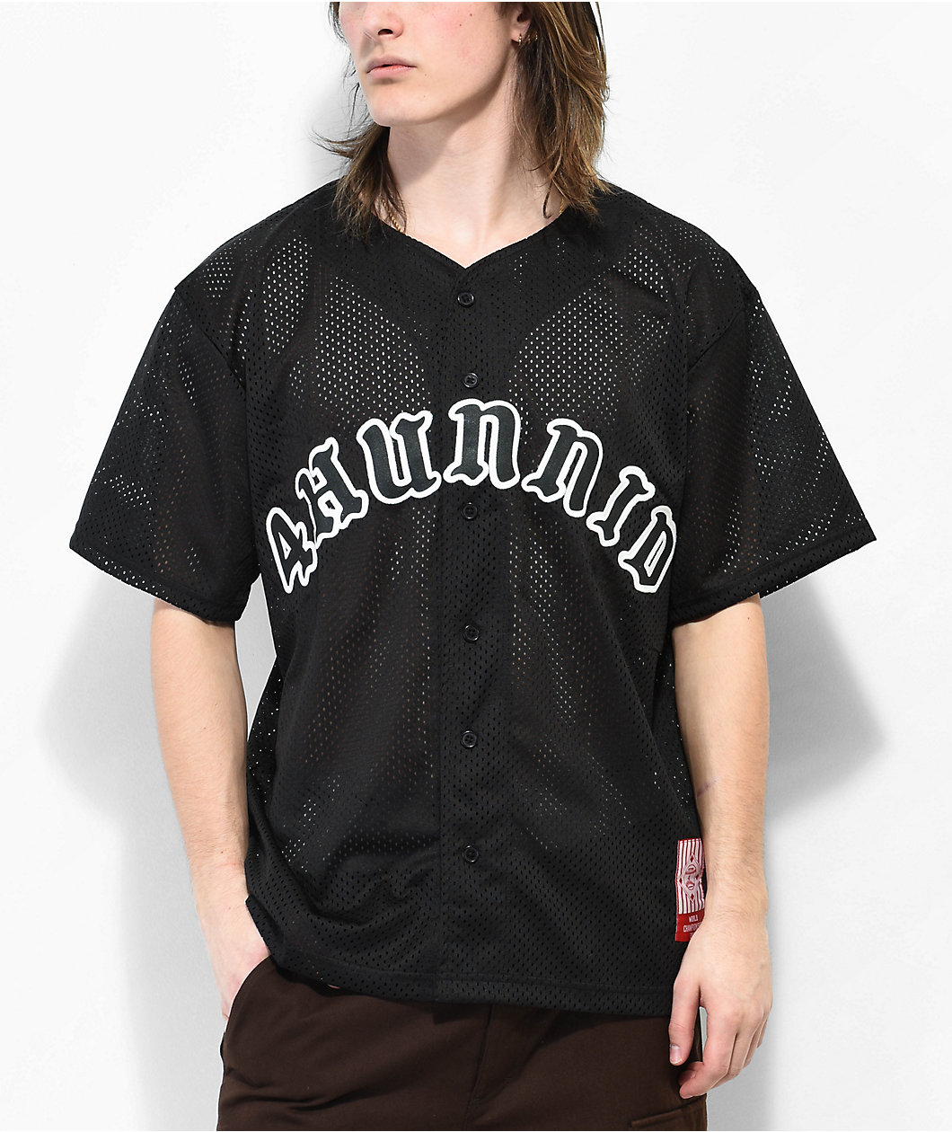 4Hunnid Homerun Black Baseball Jersey