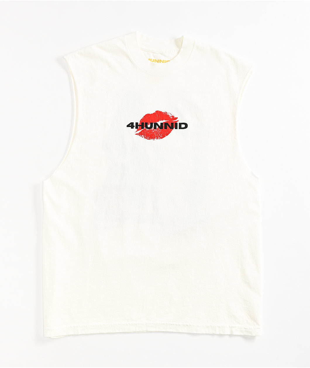 4Hunnid Hotline White Tank Top