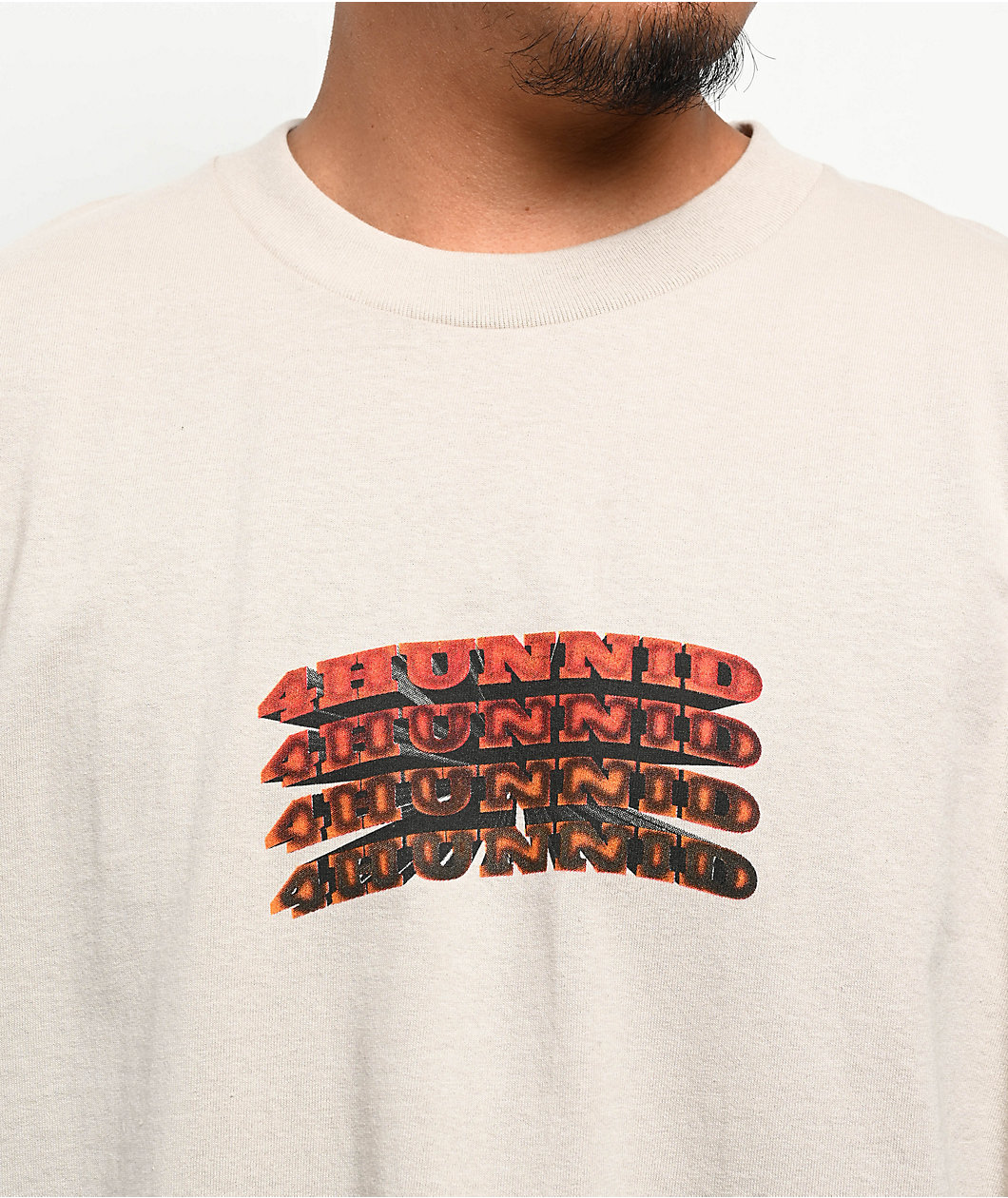4Hunnid Speckle Tan T-Shirt