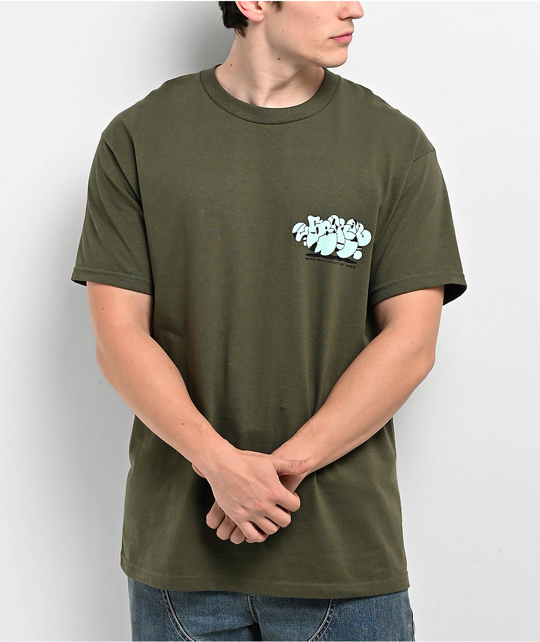 5Boro Crackle Green T-Shirt