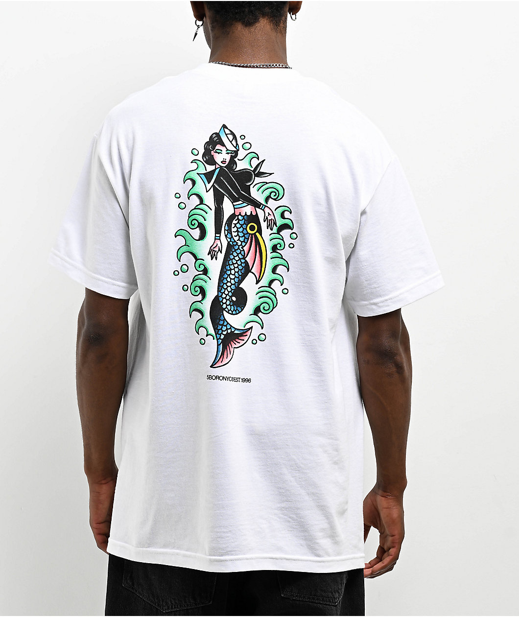 5Boro Mermaid White T-Shirt