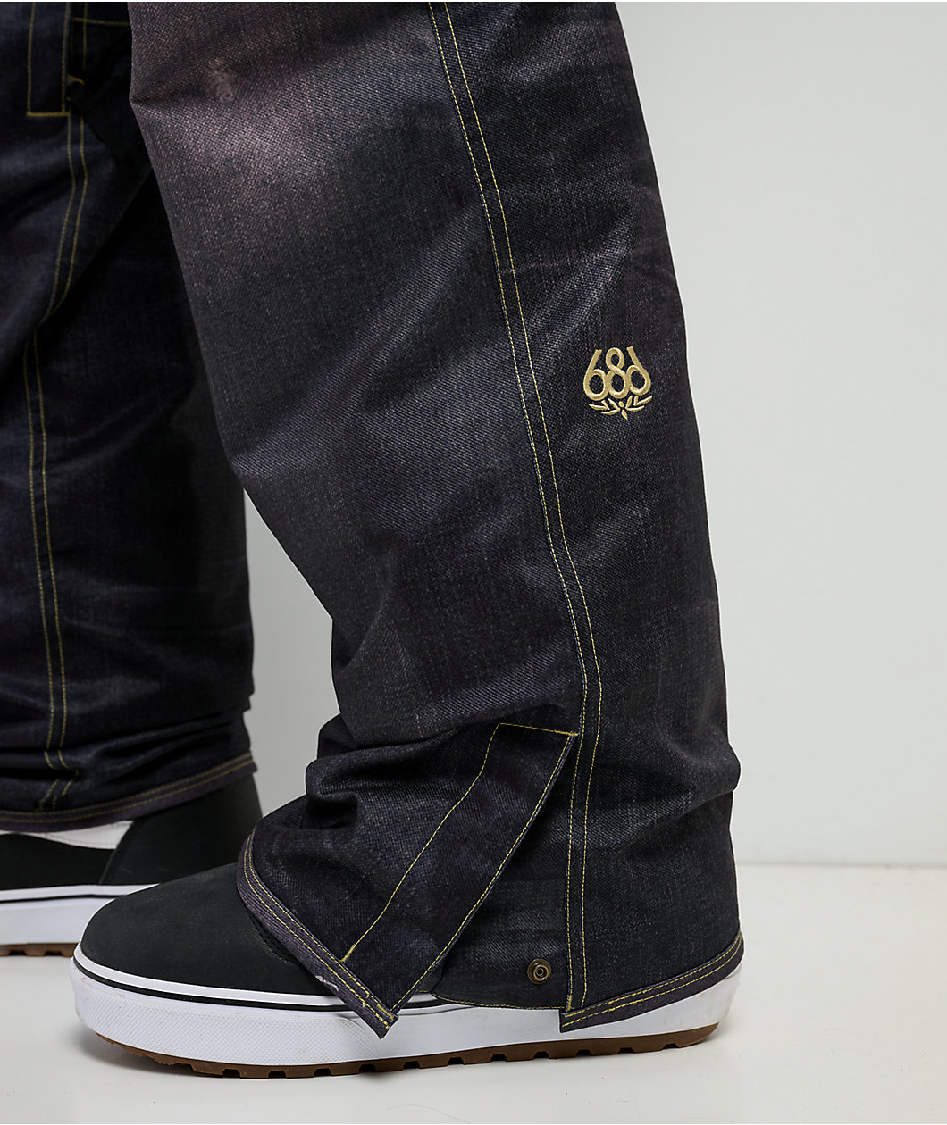 686 Deconstructed Denim Black 10K Snowboard Pants