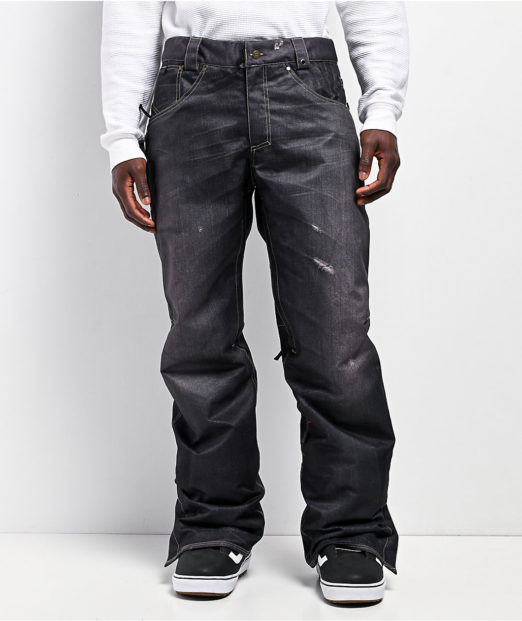 686 Deconstructed Denim Black 10K Snowboard Pants