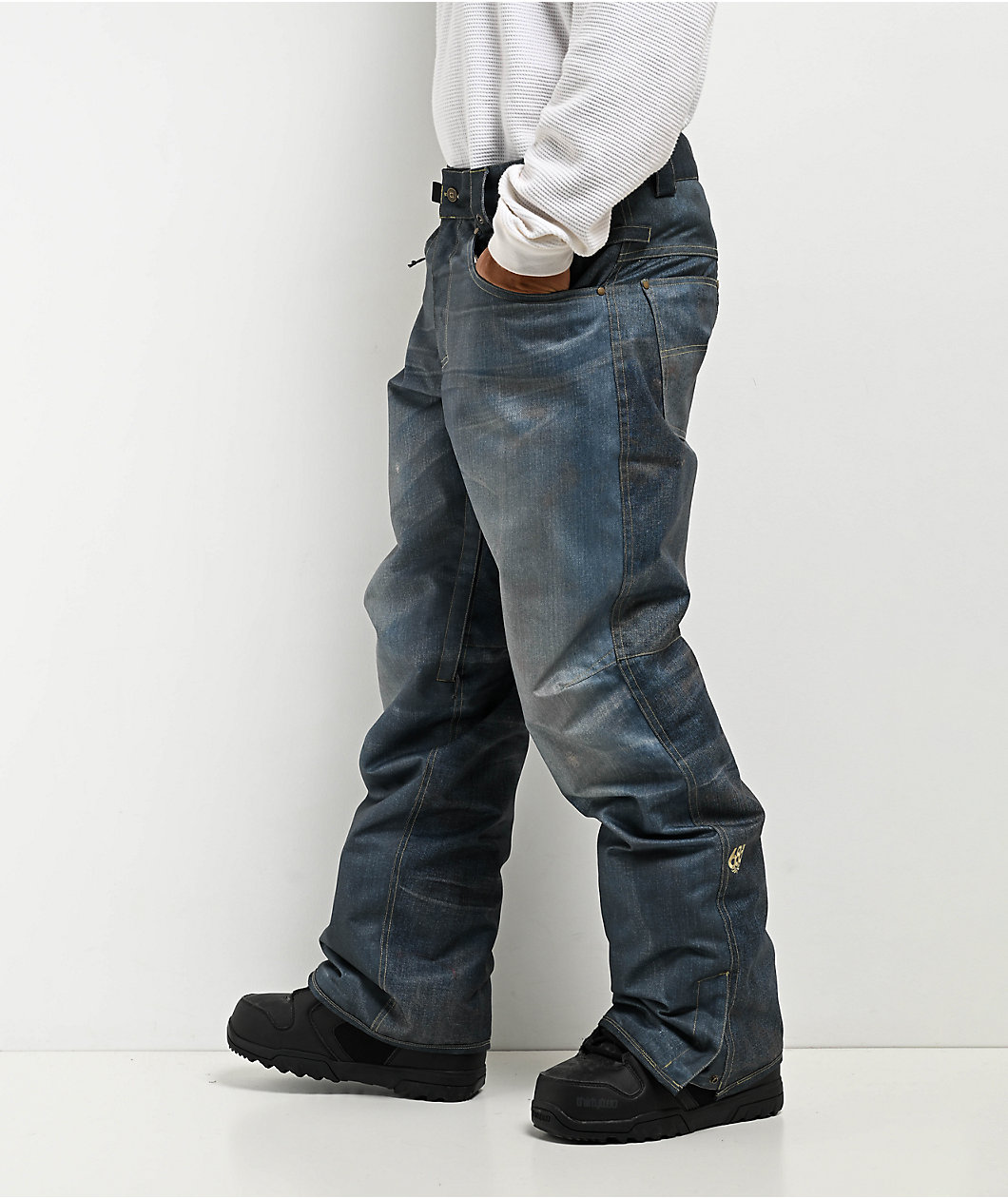 686 Deconstructed Denim Indigo 10K Snowboard Pants