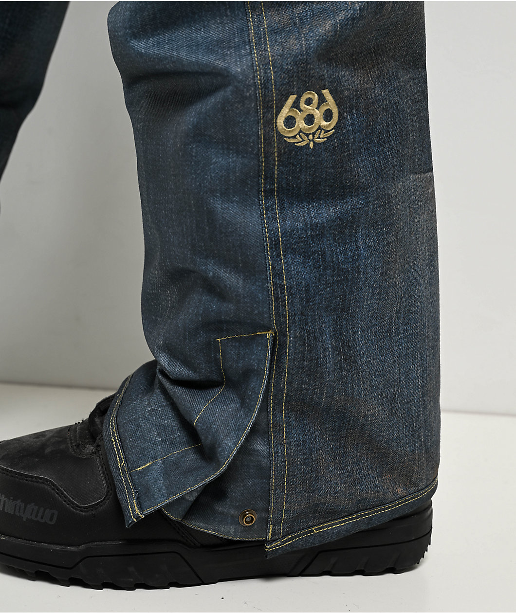 686 Deconstructed Denim Indigo 10K Snowboard Pants