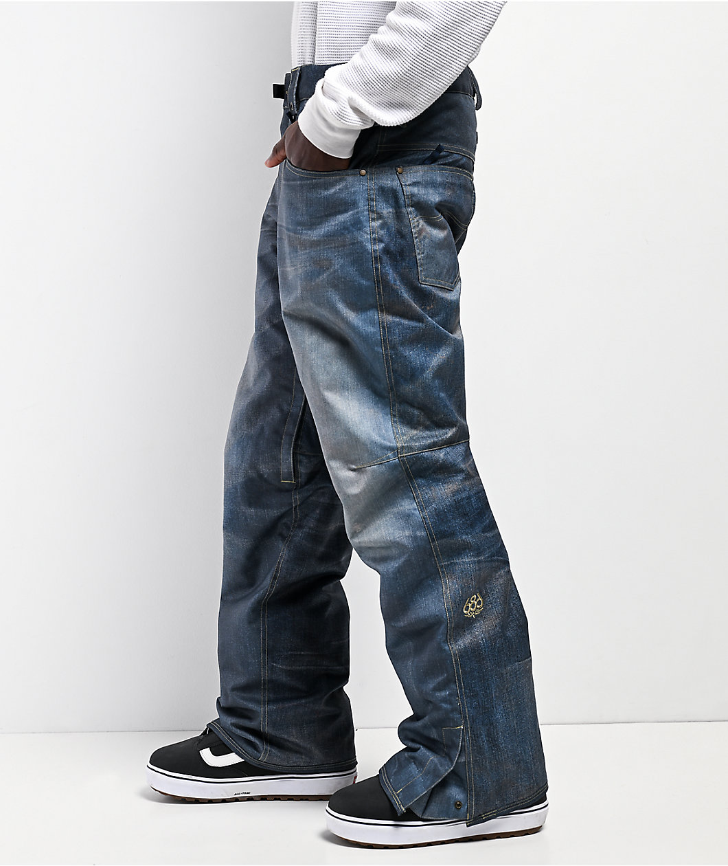 686 Deconstructed Denim Indigo 10K Snowboard Pants