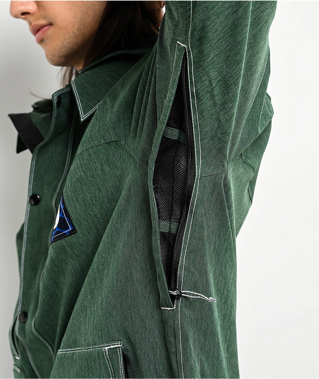 686 Dojo Forest Green 20K Denim Snowboard Jacket