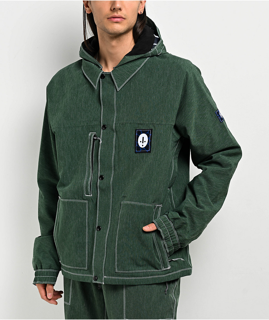 Forest green snowboard jacket online