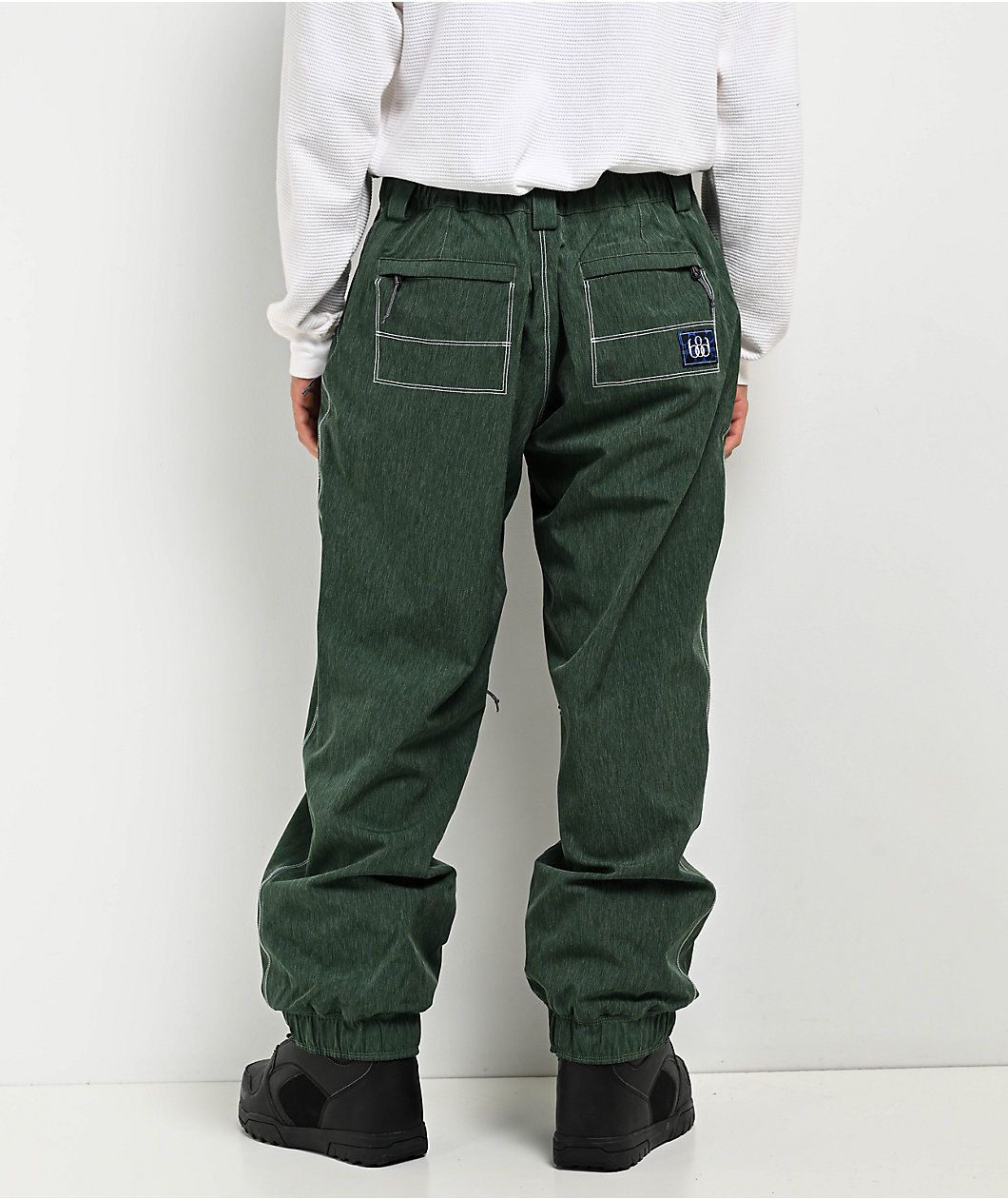 686 Dojo Forest Green 20K Denim Snowboard Pants