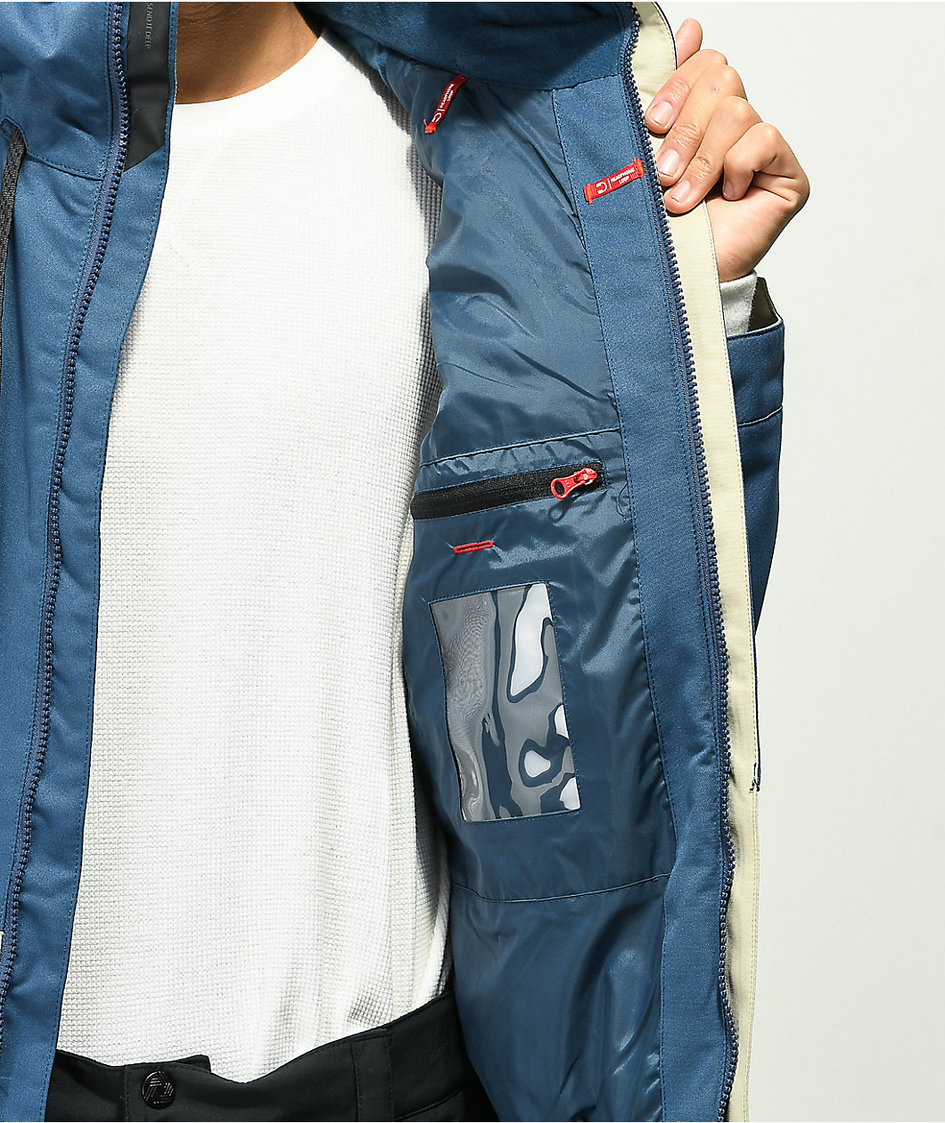 686 Foundation Navy & Beige 10k Snowboard Jacket
