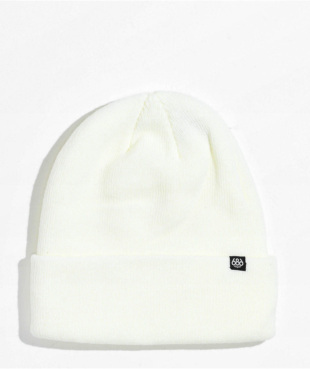 686 Standard Roll Up White Beanie