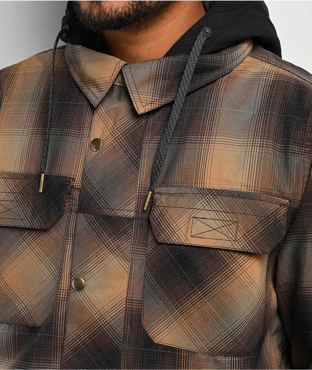 686 Woodland Brown Plaid 10K Insulated Snowboard Jacket