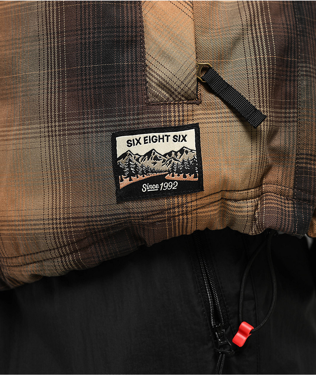 686 Woodland Brown Plaid 10K Insulated Snowboard Jacket