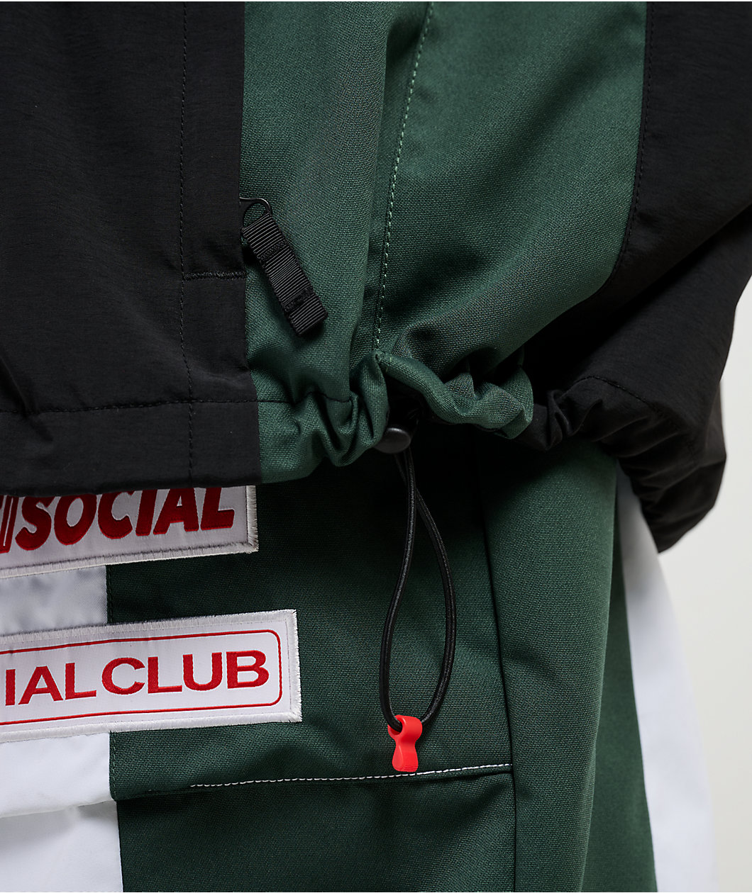 686 x AntiSocialSocialClub F1 White Colorblock 10K Shell Anorak Snowboard Jacket