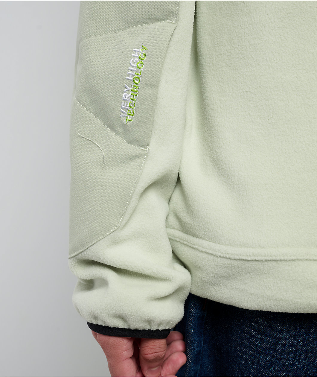 686 x HUF Fleece Green Crewneck Sweatshirt