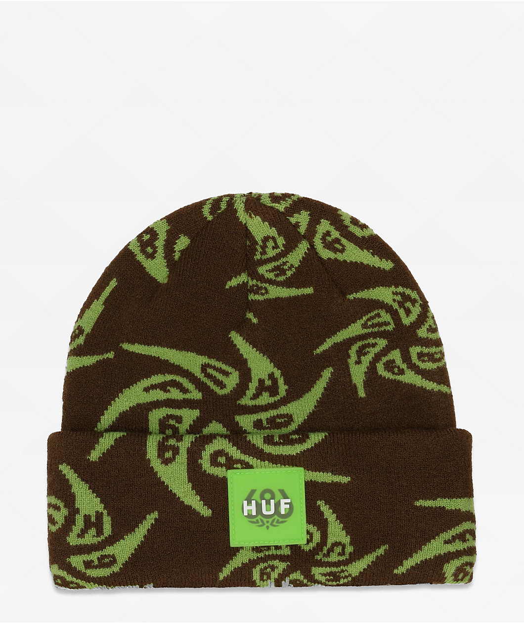 686 x HUF Swirl Brown Beanie