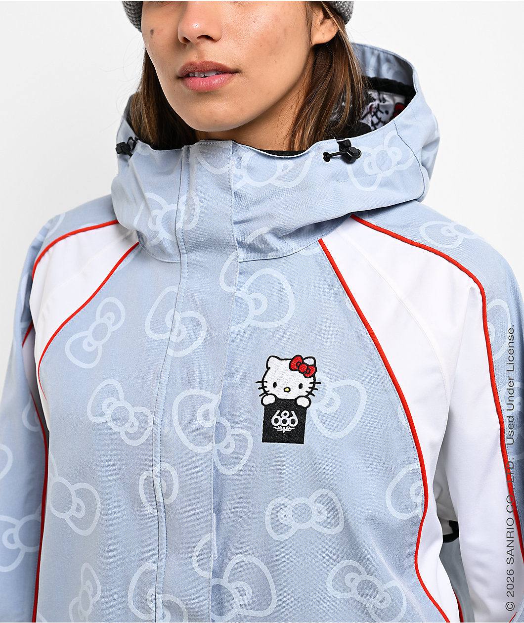 686 x Hello Kitty® Lil Bow Denim 10K Shell Snowboard Jacket
