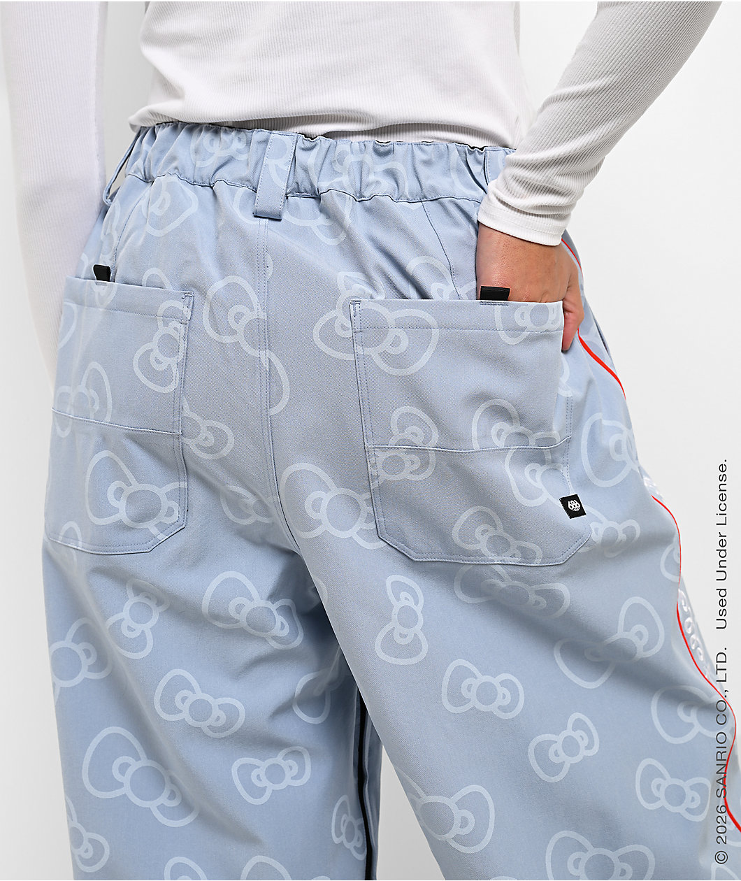 686 x Hello Kitty® Lil Bow Denim 10K Shell Snowboard Pants