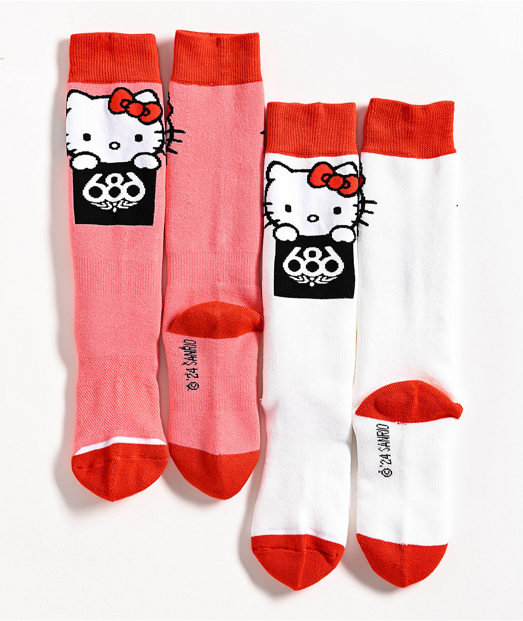 686 x Hello Kitty 2 Pack Snowboard Socks