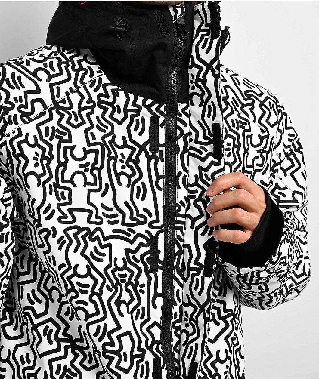 686 x Keith Haring Spectra White Colorblock 10K Snowboard Jacket