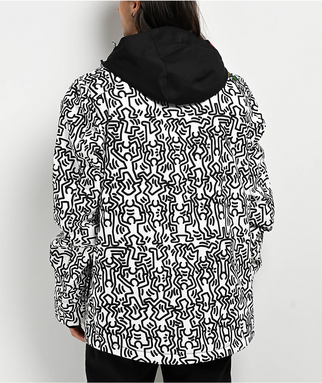686 x Keith Haring Spectra White Colorblock 10K Snowboard Jacket