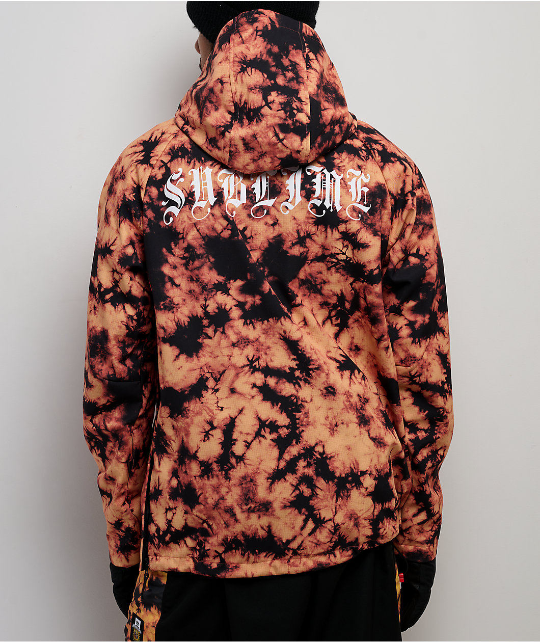686 x Sublime Orange Tie Dye 10K Snowboard Hoodie