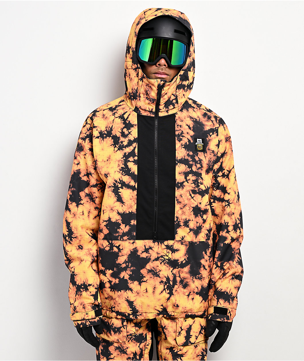 686 x Sublime Orange Tie Dye Anorak Snowboard Jacket
