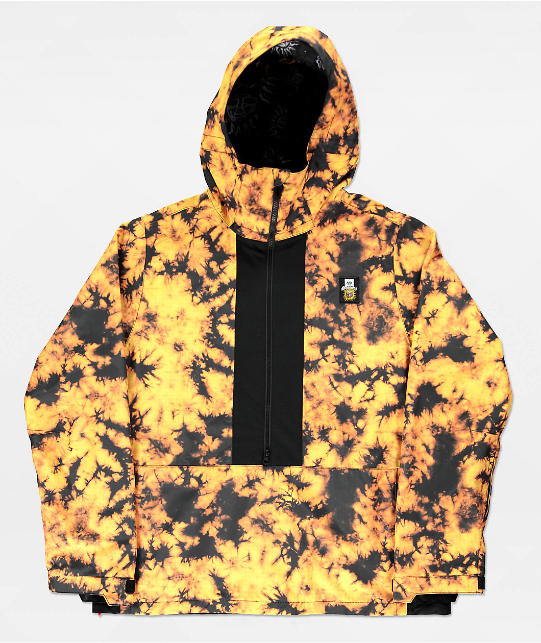 686 x Sublime Orange Tie Dye Anorak Snowboard Jacket