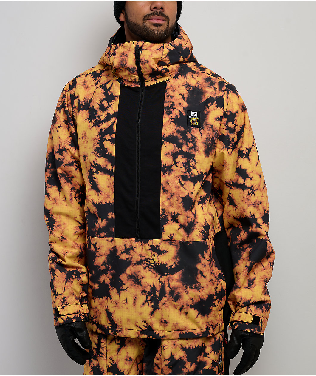 686 x Sublime Orange Tie Dye Anorak Snowboard Jacket