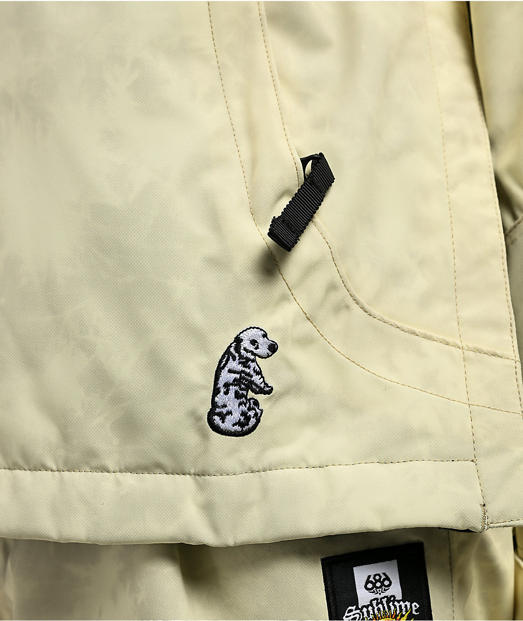 686 x Sublime Yellow Tie Dye 10K Anorak Snowboard Jacket