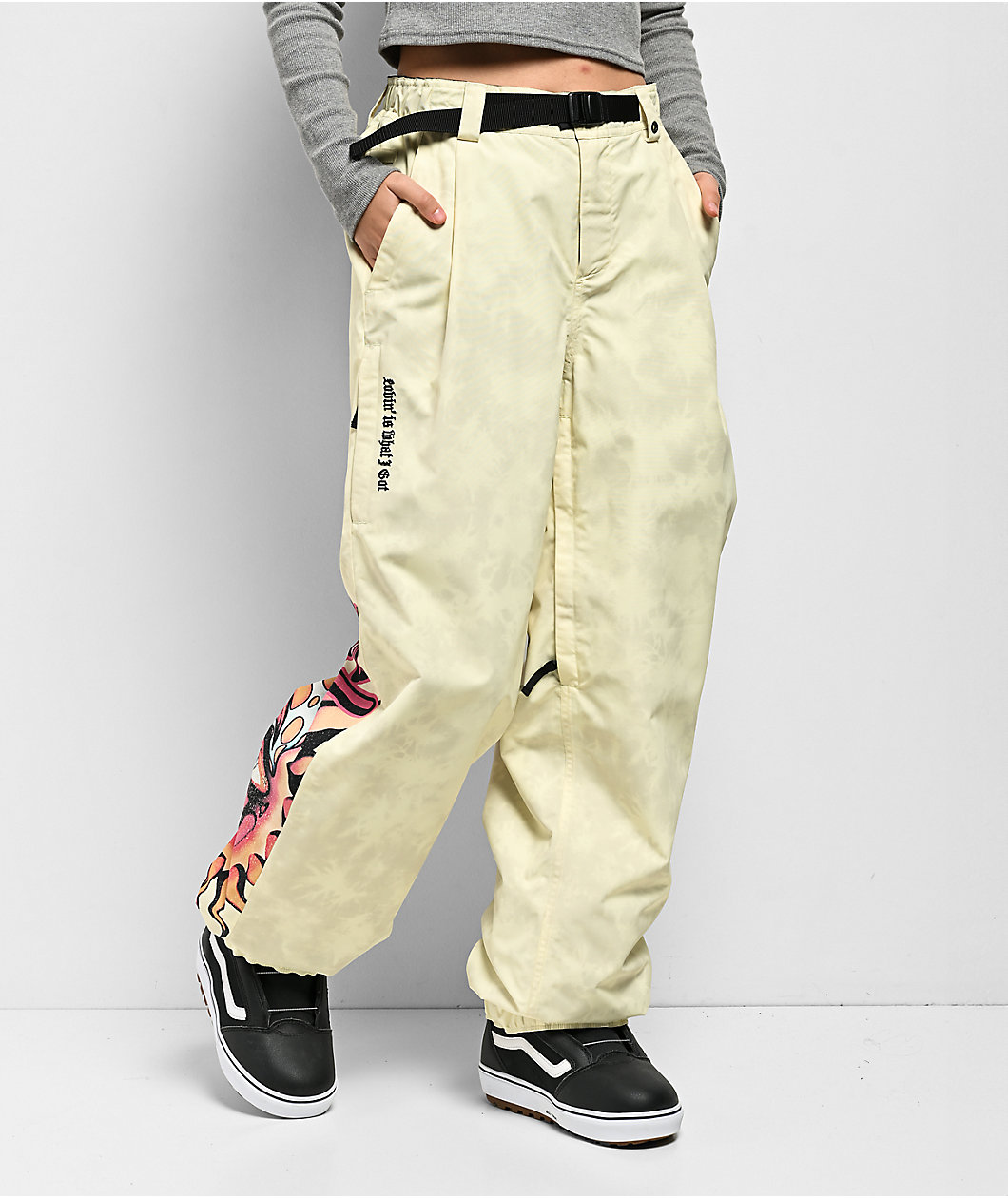686 x Sublime Yellow Tie Dye 10K Snowboard Pants