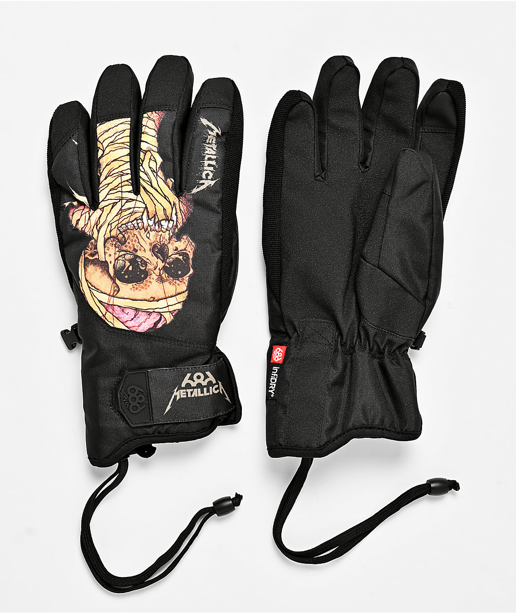 687 x Metallica Primer™ Black 10K Snowboard Gloves
