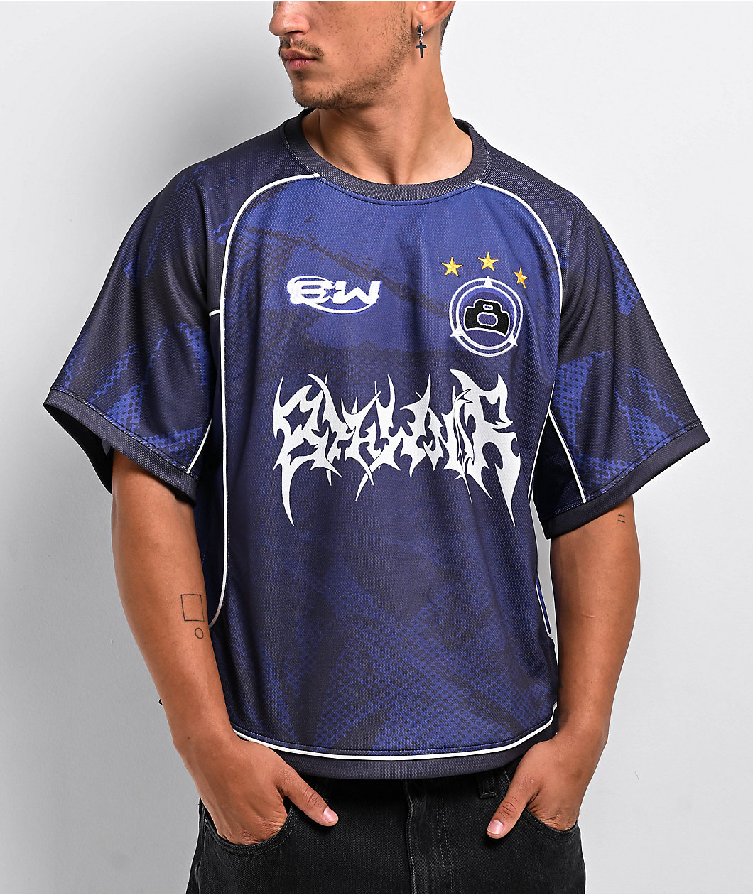 8THWNDR 8W Blue Soccer Jersey