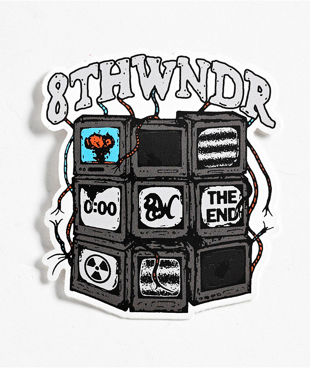 8THWNDR Nuclear TV Sticker