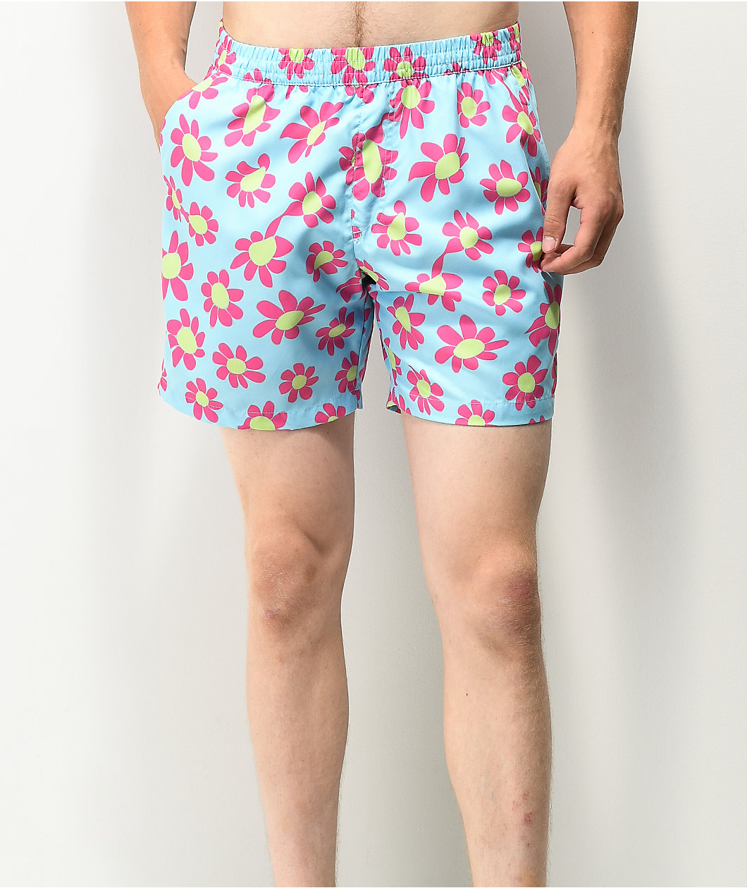 A-Lab Bum Floral Light Blue Board Shorts