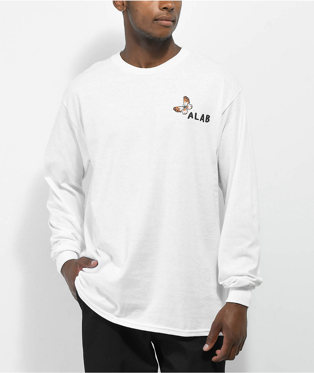 A-Lab Purrrfect White Long Sleeve T-Shirt