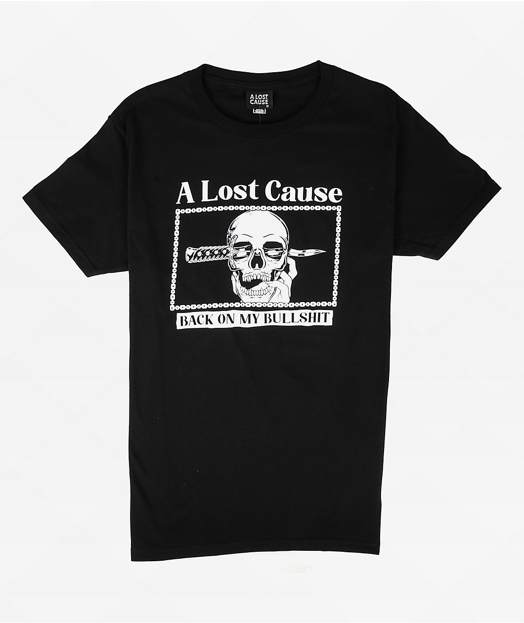 A Lost Cause Back On Black T-Shirt