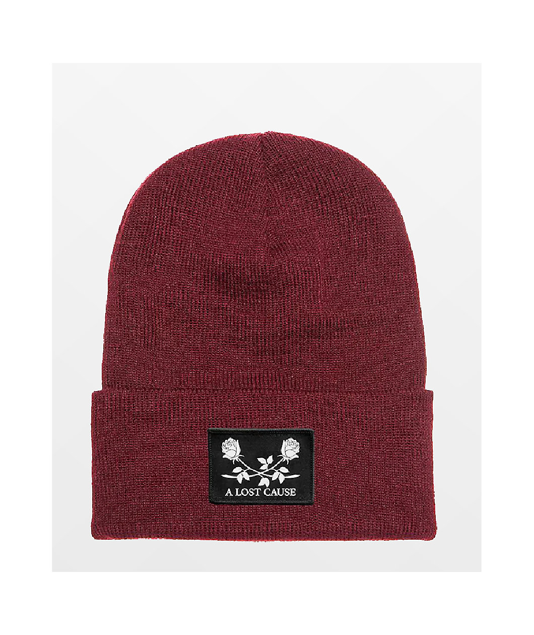 A Lost Cause In Bloom Maroon Beanie