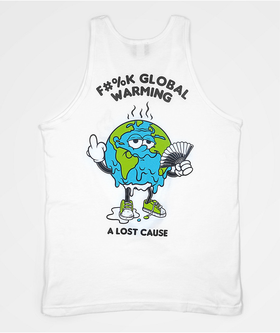 A Lost Cause Meltdown White Tank Top