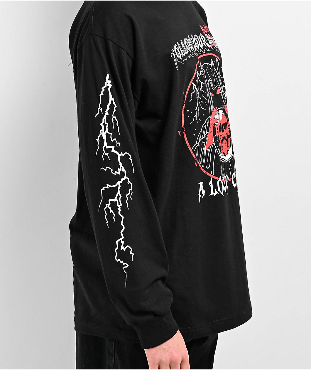 A Lost Cause Nightmares V2 Black Long Sleeve T-Shirt